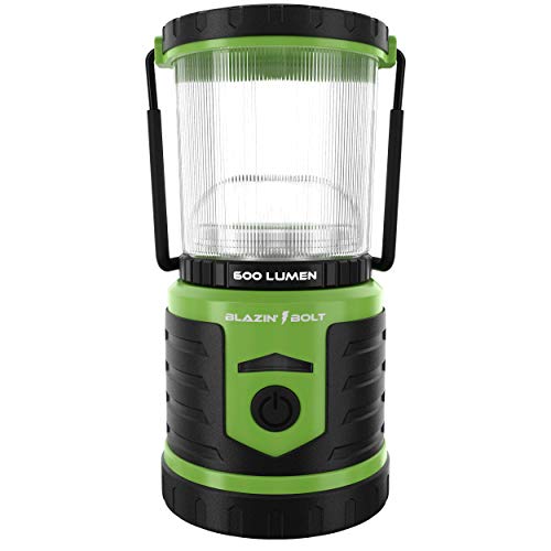 Blazin' Battery LED Rechargeable Lantern | 500 Hour Runtime | Power Bank | Storm Light (600 Lumen, Green)