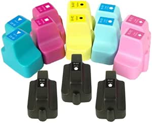 INKWOR Remanufactured Toner Cartridge Replacement for HP C8721 ( Black, Cyan, Yellow, Magenta , 13 pk )