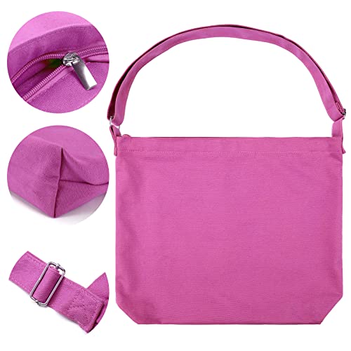 Image of Women's blank large Size Canvas Crossbody Tote Handbags Shoulder Bag Hobo Casual Tote Diy /gifts