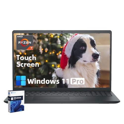 Image of Dell Inspiron 15 3535 Touchscreen Laptop Computer, Windows 11 Pro, Copilot AI, AMD Ryzen 7 7730U, 15.6