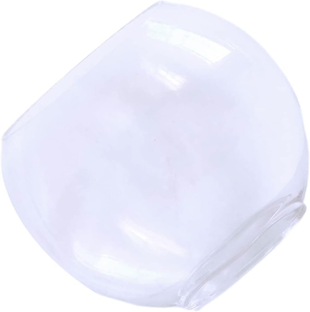 Milisten Transparent Glass Betta Fish Tank Desktop Aquarium Oval Mini Goldfish Bowl with Thickened Glass Multi and Office Decor Creative Fish Supplies for Household Use