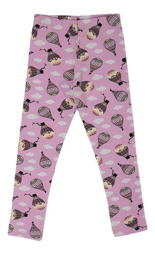Calça Legging Infantil Menina Cotton Estampado Kit 10 Peças Desenho do tecido:Estampado/Sortido;Tama