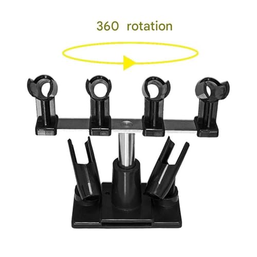 Support pour aérographe à gravité orientable avec station de montage