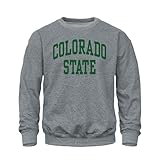 Barnesmith Colorado State University, CSU Rams, Adult Unisex Crewneck Sweatshirt, Classic, Charcoal Grey, Large