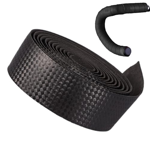 Cinta de manillar de bicicleta - cinta de manillar en ciclismo de carretera, agarre de espuma de bicicleta de 3 cm - envoltura compuesta PU para comodidad sin deslizamiento, cobertura de barra complet