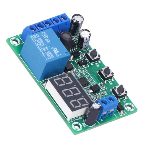 AKLOSIPY DC Current Detection Module Relay Switch Sensor with Digital Display for Motor Control 7-30V 10A