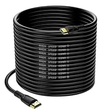 HDMI Cable Ultra High Speed Gold Plated 4K @ 60Hz, Ultra HD, 1080P & ARC Compatible with Laptop, Gaming PC, Monitor, PS5, PS4, Xbox X, One, Fire TV, Apple TV, ROKU, Soundbar & More 70 Feet