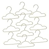 DRESSOOS 10pcs Pet Hanger Cat Hanger Small Dog Closet Hanger Nursery Kids Hangers Kitten Clothing Hanger Small Dog Clothes Hangers Doll Hangers Cat Puppy Dress Rack Metal Pet Shop Child