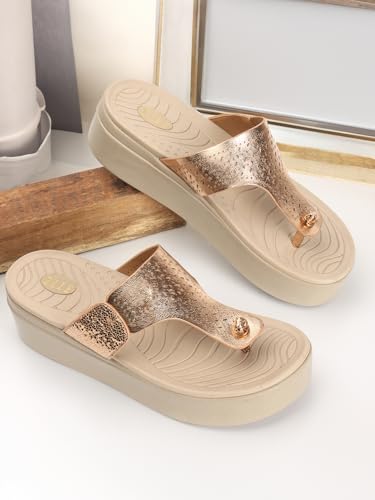 Image of ELLE Women's Perforated Platform heel Sandals