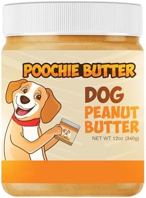 Poochie Butter Peanut Butter for Dogs - Kong Filler Treat - 12 oz