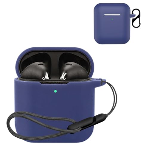 For MARSHALL MINOR IV �p �P�[�X �J�o�[ �yNOUKAJU�z ���C�����X �C���[�z�� �V���R�� �ی�P�[�X �i�J���r�i�t��+�X�g���b�v�t�� �j �����h�~ �L�Y�h�~ �ϏՌ� �����[�d�\ �h�� �h�o (�u���[)