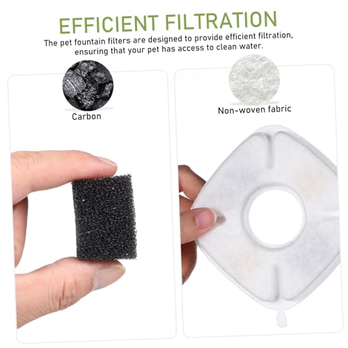 Filtros de repuesto para fuente de agua para mascotas 12 sets miniatura 5