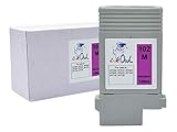 InkOwl Compatible Ink Cartridge Replacement for CANON PFI-102M (130ml, Magenta) - iPF500 iPF510 iPF600 iPF605 iPF610 iPF700 iPF710 iPF720