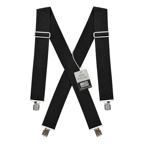 Image of HOLD'EM Suspenders for Men - Mens Suspenders Heavy Duty, Work Suspenders for Men, Jeans, Big and Tall, Seniors