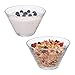 Relaxdays Set da 2 Ciotole di Vetro, Insalatiere Rotonde, Scodelle Porta Frutta, 900ml Ciascuna, Impilabili, Trasparente