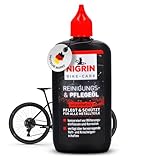 NIGRIN BIKE-CARE Fahrrad-Reinigungs- und Pflegeöl | 100 ml Flasche | Fahrradreinigung und Pflege | schützt vor Korrosion, grau