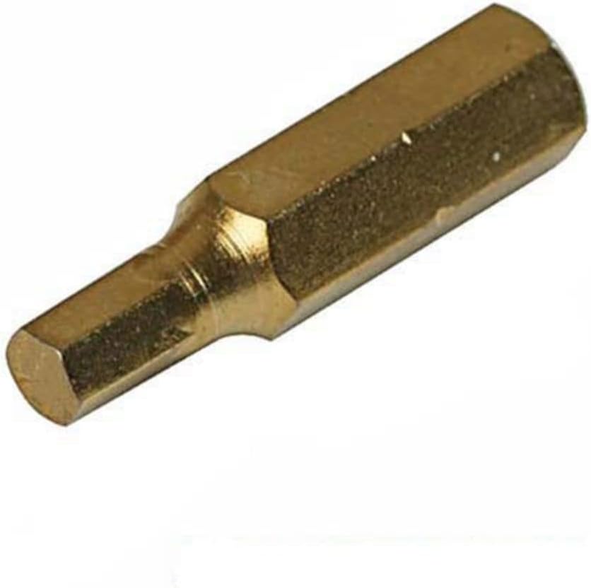 Silverline 580428 Hex Gold Screwdriver Bits 2.5 mm - Pack of 10