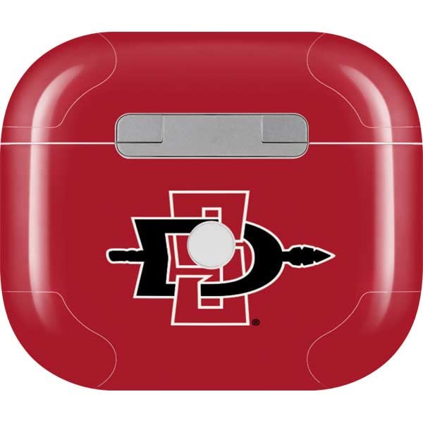 Skinit Decal Audio Skin Compatible with Apple AirPods (3rd Gen, 2021) - Officially Licensed Aztecs Red Logo Design