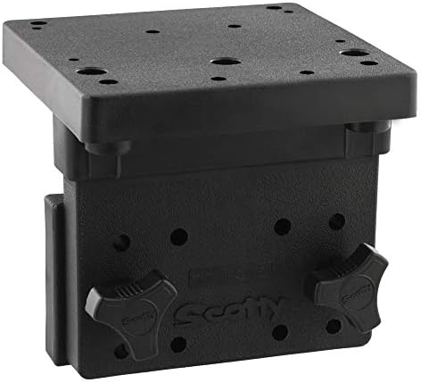 Scotty #1025 Right Angle Side Mounting Bracket for Scotty Downrigger Models 1080 -1116 , BLACK image 4