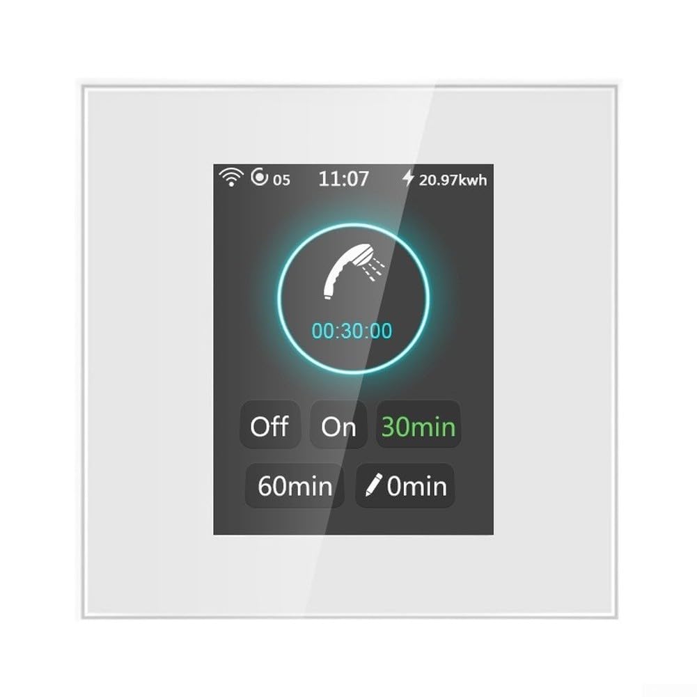 Interruptor para inteligente para calentador 20A App para tuya(White WiFi)