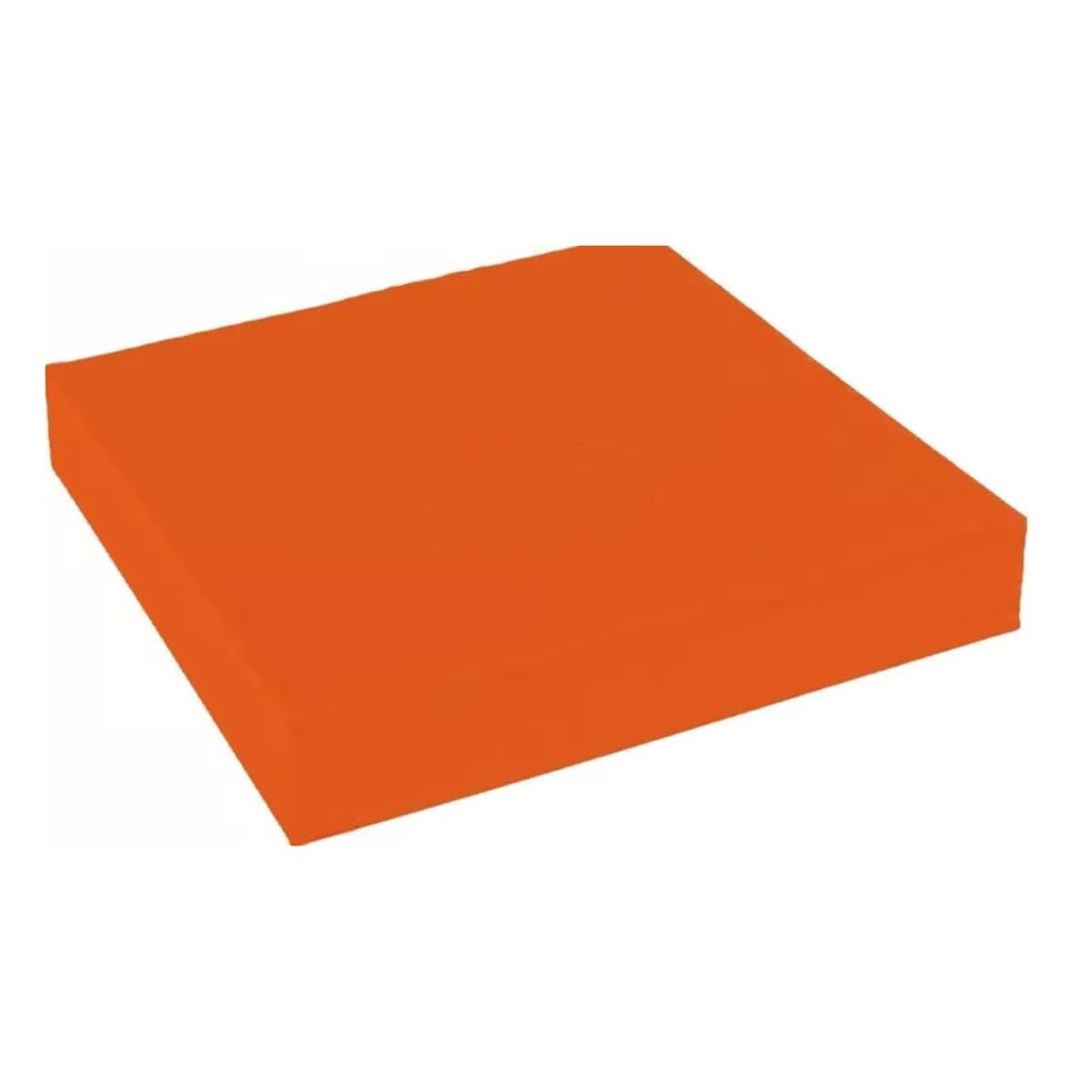 4cm Thick Waterproof Chair Cushion with Removable Zipped Cover Comfortable Foam Pad for Kitchen, Dining, Living Room & Garden Patio Rattan Furniture (Orange, 22" x 22" (56 x 56 cm))