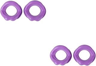 FOMIYES 4 Pçs Corretor De Sorriso Ferramentas De Massagem Facial Modelador De Lábios Roxo Ferramenta Exercitador Muscular De Silicone Rosto Mais Fino Ferramenta De Boca Treinador De