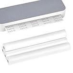 QWORK® 4 rotoli Carta Termica A4 per Stampante Portatile, Totale 100 Fogli, Asciugatura Rapida, Compatibile Universalmente