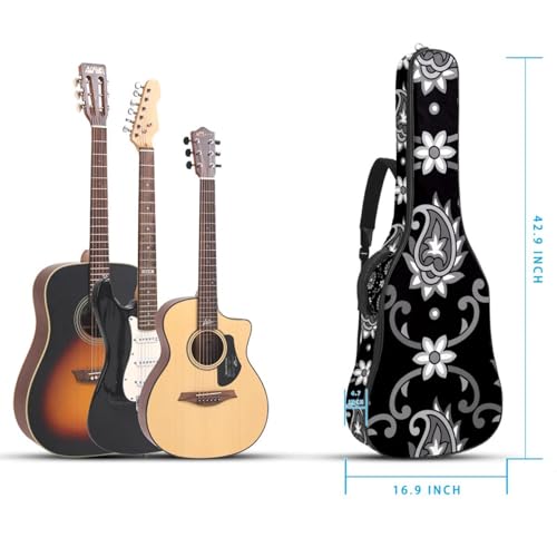 Housse imperméable en tissu Oxford pour guitare acoustique avec bandoulière et poches, motifs texturés élégants 109 x 42,9 x 11,9 cm, Multicolore., 42.9×16.9×4.7 in, Sac de transport tendance pour - Les Beatles, Paul McCartney, John Lennon, RIngo Starr, George Harrison Housse imperméable en tissu Oxford pour guitare acoustique avec bandoulière et poches, motifs texturés élégants 109 x 42,9 x 11,9 cm, Multicolore., 42.9x16.9x4.7 in, Sac de transport tendance pour – Image 6