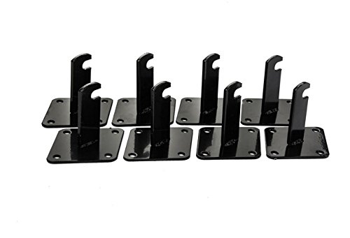 New Retails Black Finished Floor Standing Grid Unit 2'x6' with Legs