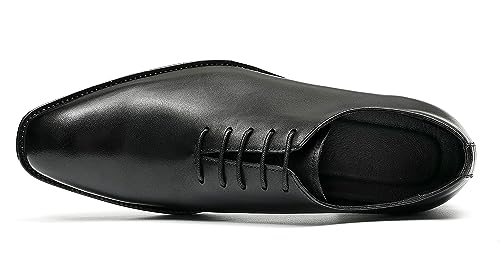 Santimon Mens Oxfords Wedding Dress Genuine Leather Whole Cut Derby Formal Business Fashion Casual Prom Shoes for Men3