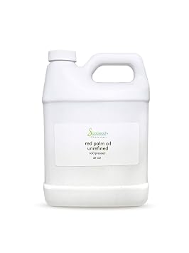 Soapeauty Red Palm Oil | 100% Pure Extra Virgin Unrefined | Cold Pressed Carrier Oil | Natural Moisturizer for Skin, Hair & DIY Skincare | 32 fl oz