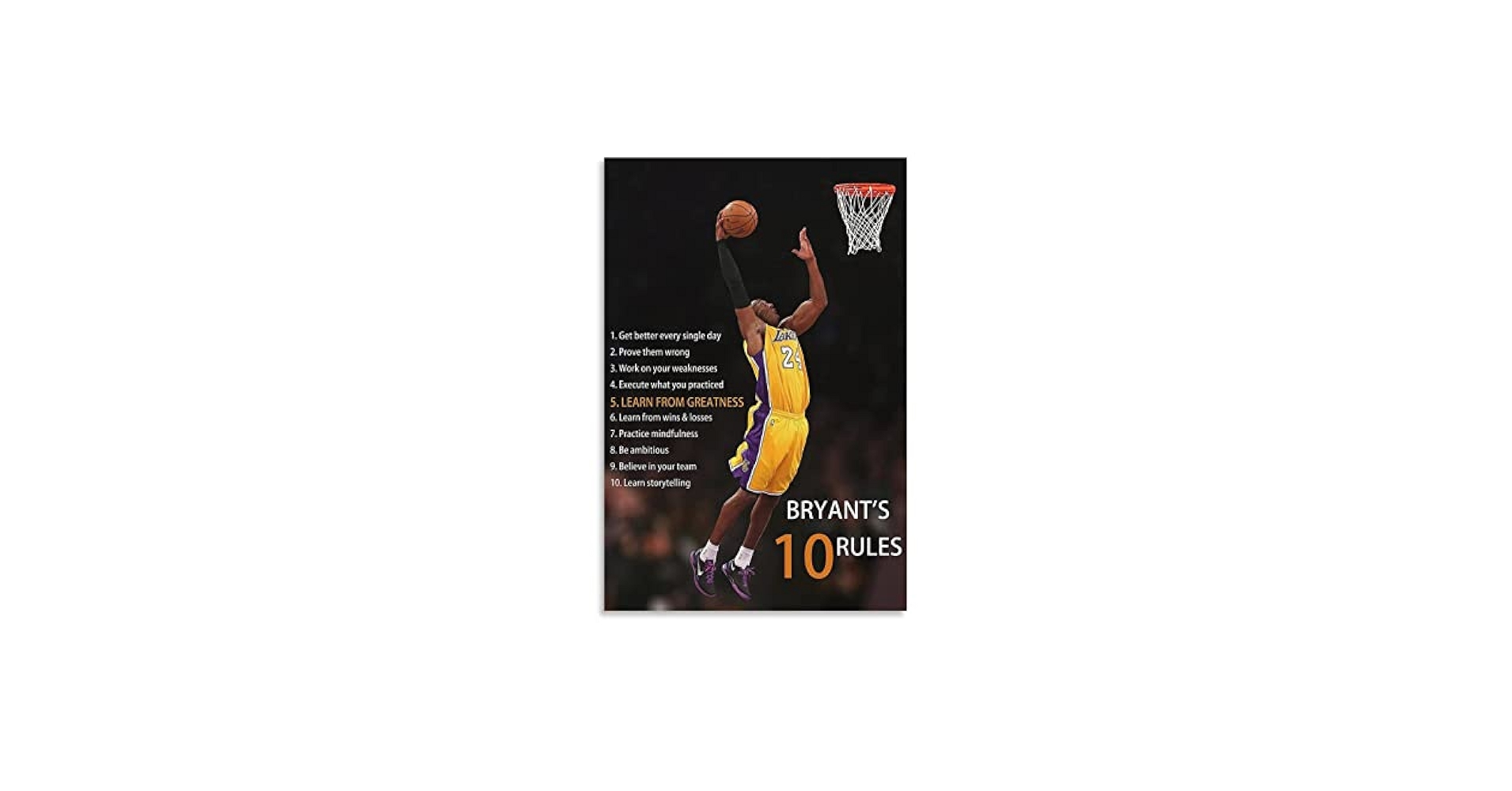 【激レア】早い者勝ち❗️コービーブライアント　ポスター　バスケットボール Amazon.co.jp: Kobe Bryant コービー・ブライアント 名言