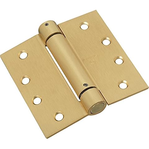 National Hardware N184-572 520 Spring Hinges in Brass Cover