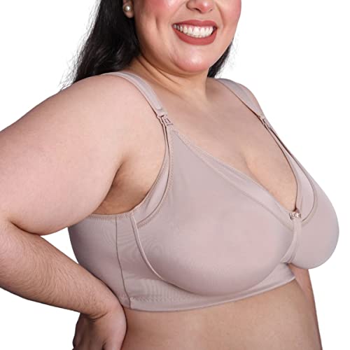Sutiã Amamentação Plus Size Maternidade Alça Almofadada em Poliamida Tamanho:58