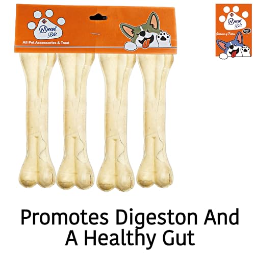 Image of Pressed Dog Chew Bones for All Life Stages, Chicken Flavor, 5 inches - Pack of 4 Bones