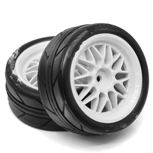 Pneus caoutchouc RC de précision 65mm pour châssis Tamiya TA06