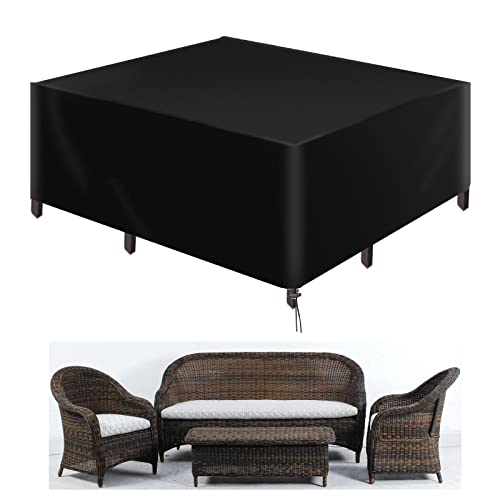 LCGOD Housse Salon de Jardin Bâche Meuble, Robuste Tissu Oxford 600D Housse de Protection pour Meubles De Jardin Imperméable Anti-UV Extérieur (230 x 165 x 80 cm)