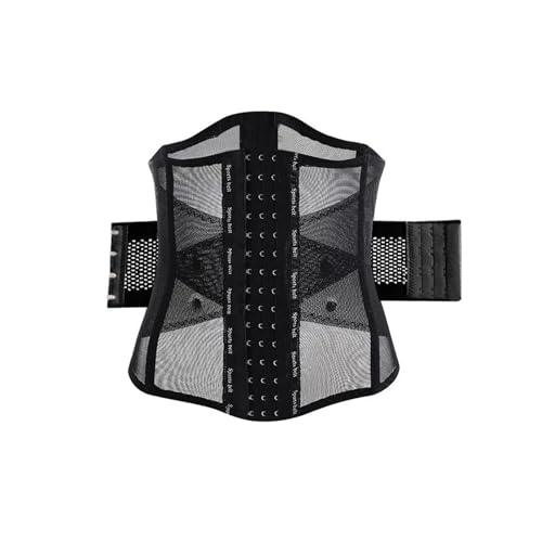 Cinturón de soporte lumbar para mujer, moldeador de cintura, corsé invisible para corrección de postura, Negro, XXL