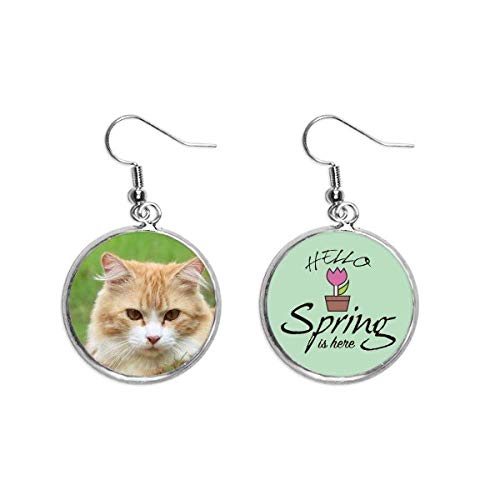 Boucles d'oreilles chat jaune pour exprimer votre amour des animaux