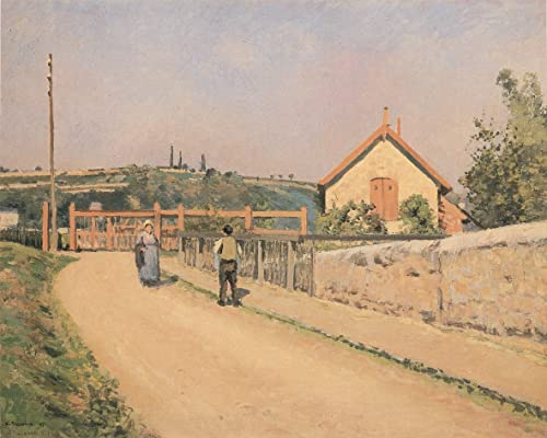 Tableau Chemin de Fer de Pissarro art mural vintage de 60x90cm