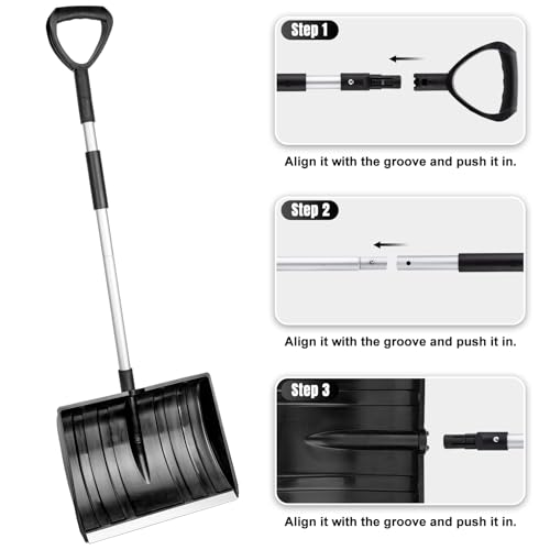 Snow Shovel for Driveway Car Garage Home Snow Removal - Image 3