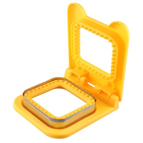 Sandwich Cutter and Sealer,Stainless Steel Square Pocket Sandwiches Cutting Mould,Cookie Cutters for Lunchbox and Bento Box, Breakfast Sandwich Maker, Peanut Butter Jelly Sandwich Cutter