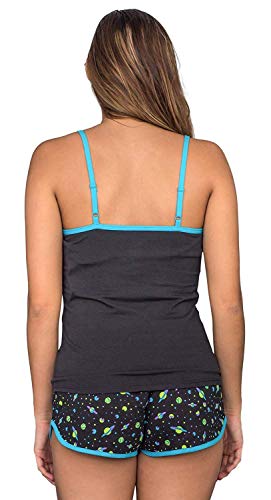 Briefly Stated Women's/Junior's Rick and Morty Spaceship Scene Pajama Tank Top and Shorts Set3