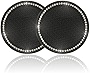 JUSTTOP Car Cup Holder Coaster, 2 Pack Universal Auto Anti Slip Cup Holder Insert Coaster, Bling Crystal Rhinestone Car Interior Accessories-Black