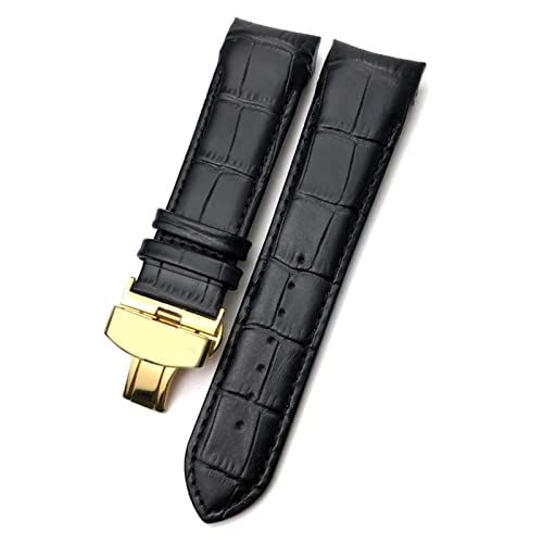 Bracelets de sangle 24 mm à l'extrémité courbée de montre pour T035617 ajusté