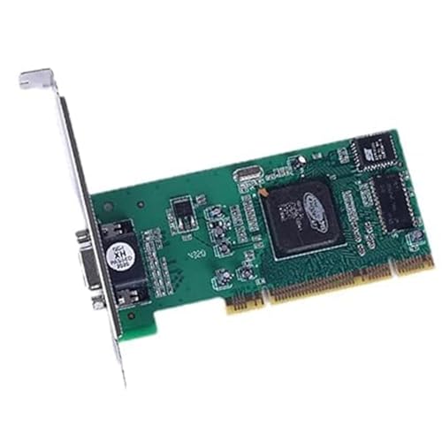 Image of ATEVON PCI VGA Graphics Card for Desktop PC - Legacy Video Display Adapter - Dual Monitor Support, High-Resolution Output, Plug & Play Installation