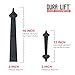 DURA-LIFT Ultra-Life Magnetic Decorative Carriage-Style Garage Door Accent Trim Hardware, (Four 16