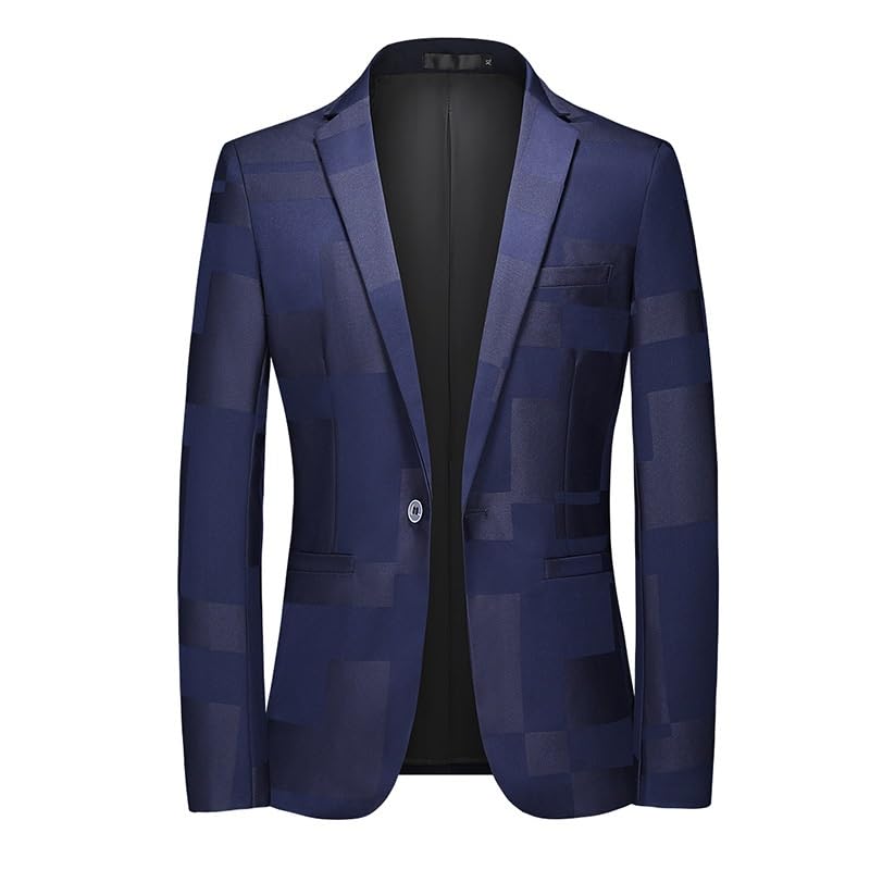 Casual Blazers Mens Plaid Suit Tuxedo Suits Blazers Jacket Dinner Suit Prom Wedding Dress Coat Western Sport Coats