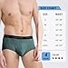 BAMBOO COOL Mens Underwear Briefs Dual Pouch Soft Breathable Briefs Horizontal Fly Underwear