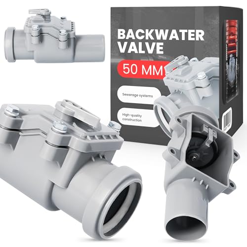 Clapet Anti retour PVC dn 50 Clapet Anti Refoulement Avec Verrouillable Soupape Pour Canalisations d'égout